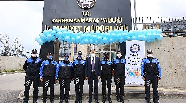 Kahramanmaraş polisi otizm farkındalık gününü kutladı
