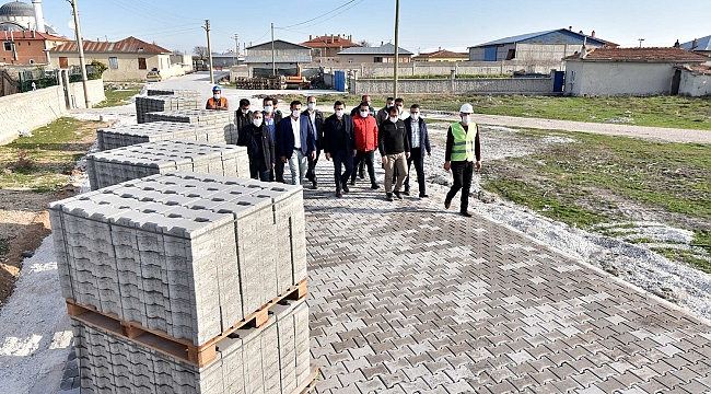 Karatay'da bu yılki kilit parke taş hedefi 1 milyon metrekare