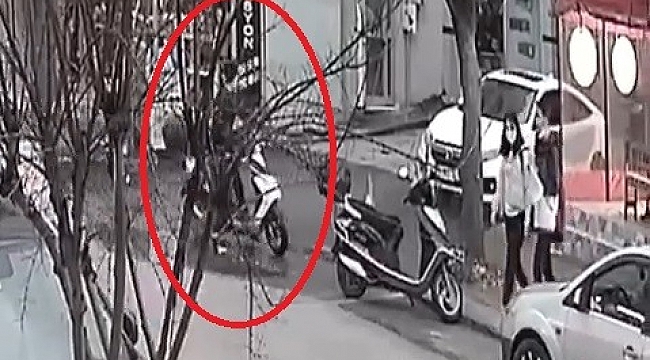 Kaşla göz arasında motosikleti çalıp kayıplara karıştı