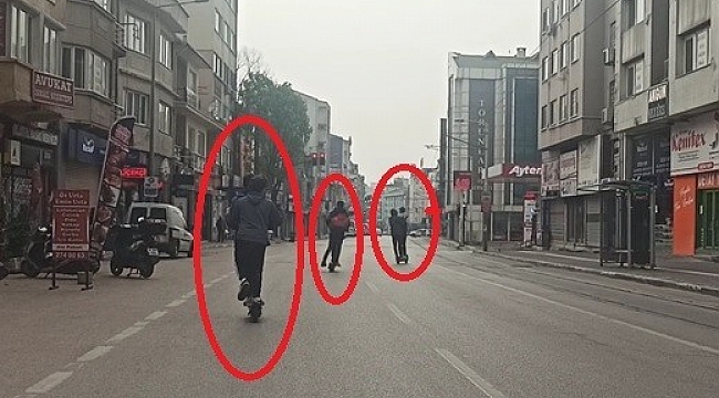 Kısıtlamayı scooter ile deldiler