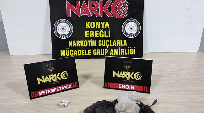 Konya'da uyuşturucu operasyonu: 2 gözaltı