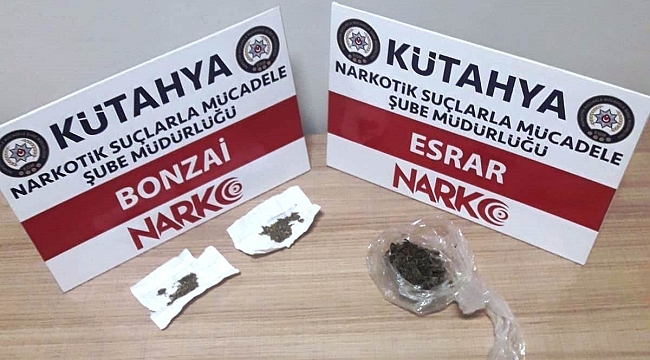 Kütahya'da uyuşturucu operasyonu: 4 gözaltı