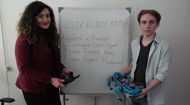 Lise öğrencisi geliştirdiği robot köpek ile TÜBİTAK yarışmasında Türkiye finalisti oldu