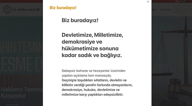 Muğla Valiliği'nden emekli amirallerin bildirisine tepki