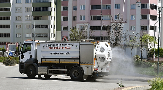 Osmangazi’den virüse karşı aralıksız temizlik!