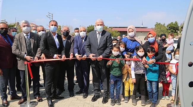 Ovaeymir çocuk parkı açıldı