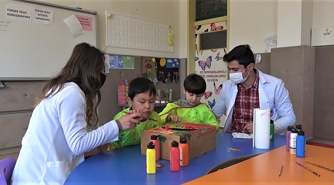 Özel çocuklardan özel proje