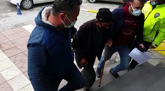 Tacizci yaşlı adam gözaltına alındı