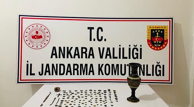 Tarihi eser kaçakçısına Ankara Jandarmasından darbe