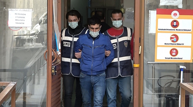Yakalanınca kız arkadaşını bırakıp kaçtı