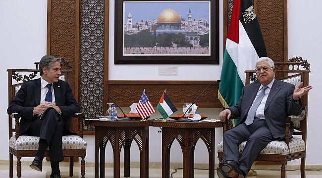 ABD Dışişleri Bakanı Blinken, Filistin Devlet Başkanı Abbas'la bir araya geldi