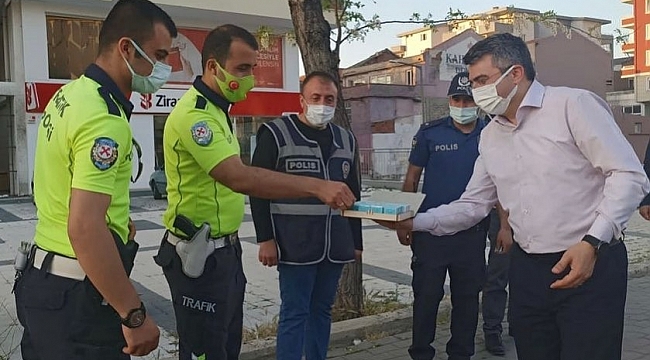 Bayramda görev başındaki kahramanlar unutulmadı