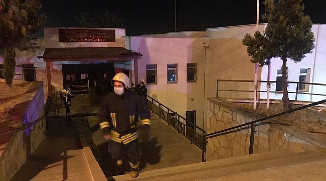 Bodrum Vergi Dairesi'nde korkutan yangın