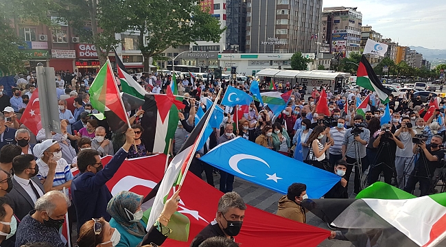Bursa'da 10 siyasi partiden İsrail'e tepki!