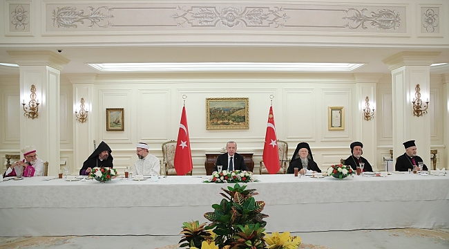 Cumhurbaşkanı Erdoğan, azınlık cemaat liderleri ile iftarda bir araya geldi