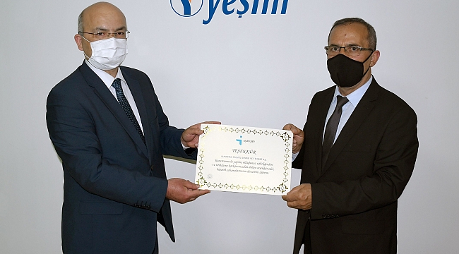 İŞKUR’dan Yeşim’e teşekkür belgesi