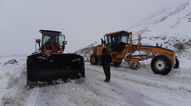 Karla kaplı yayla yolları açılıyor