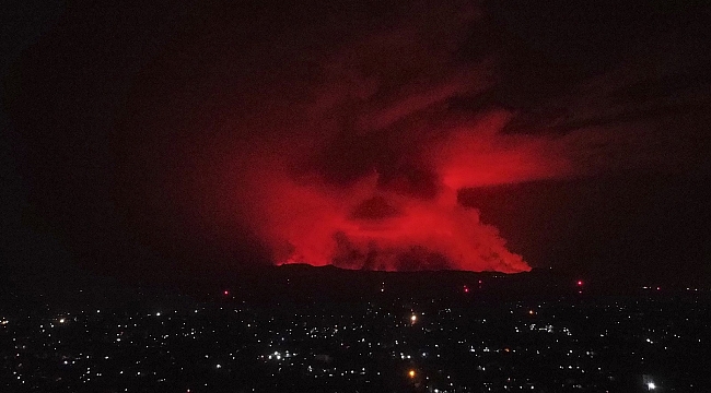 Nyiragongo Yanardağı'nın bulunduğu bölgede dün 119 deprem meydana geldi