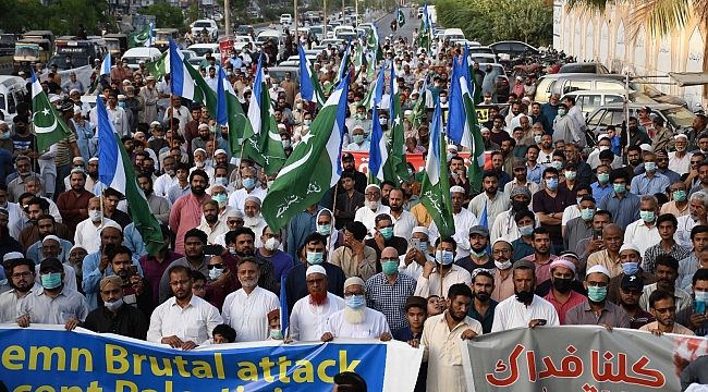 Pakistan'da İsrail karşıtı protesto