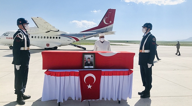 Şehidin cenazesi memleketi Ankara'ya gönderildi