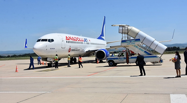 Yenişehir Havaalanında uçuşlar yeniden başladı