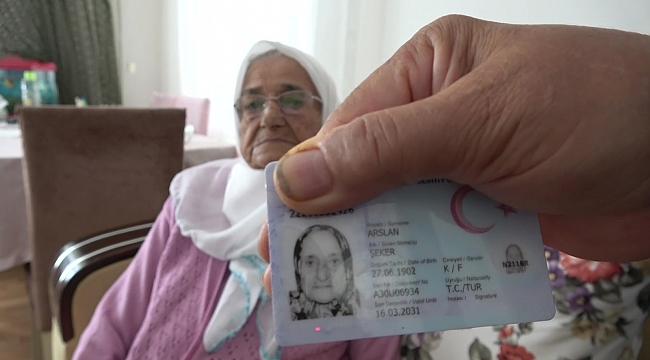 Amasyalı Şeker nine 120 yaşında