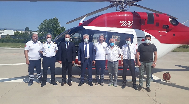 Ambulans helikopter hastalar için zamanla yarışıyor