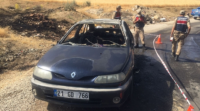 Araç yangınında şüpheli ölüm