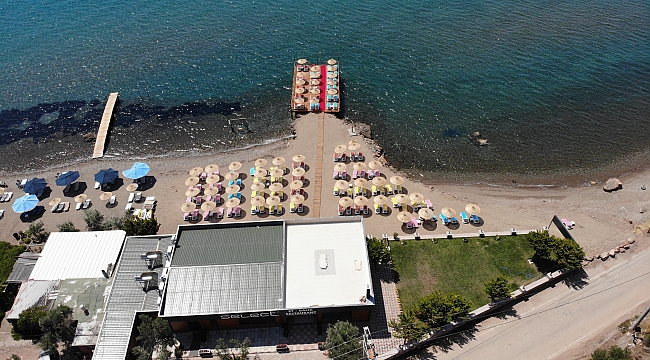 Assos'ta kaçak restoran ve plaj kısmına yıkım kararı