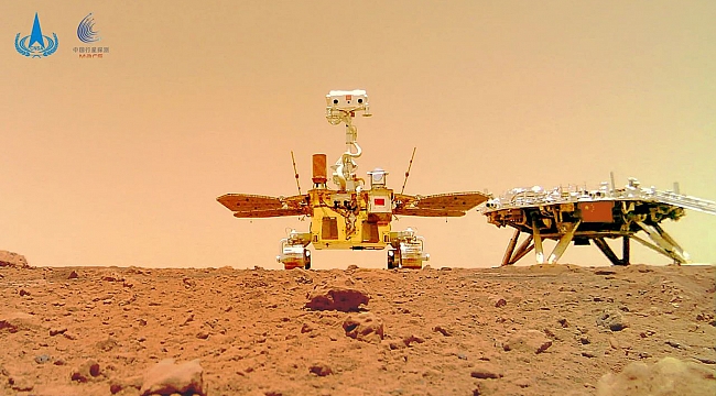 Çin’in Mars keşif aracı Zhurong, Kızıl Gezegen’den fotoğraf gönderdi