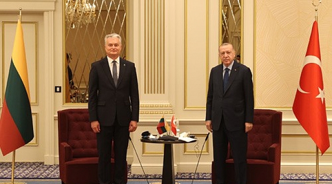 Cumhurbaşkanı Erdoğan, Litvanya Cumhurbaşkanı Nauseda ile görüştü