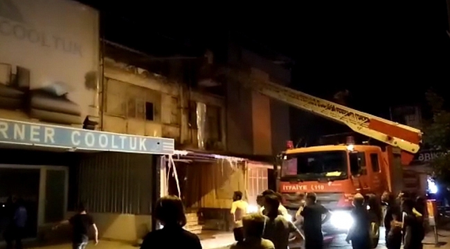 İnegöl'de mobilya sanayi bölgesinde korkutan yangın