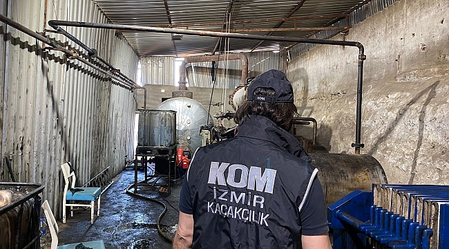 İzmir’de 16 bin litre kaçak akaryakıt ele geçirildi