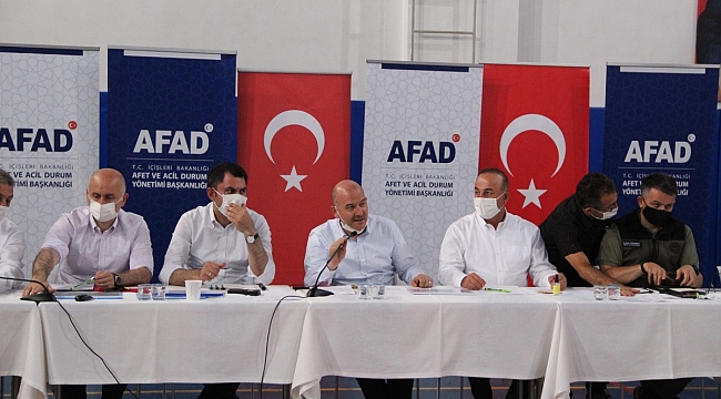 5 Bakan, yangınların son durumunu koordinasyon toplantısında ele alıyor