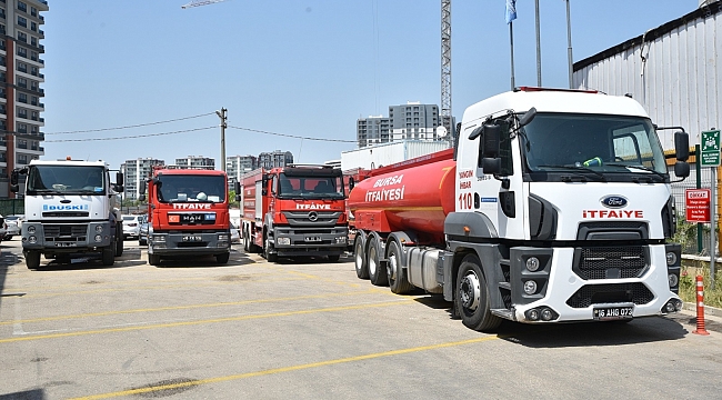 Bursa itfaiyesi Marmaris yolunda