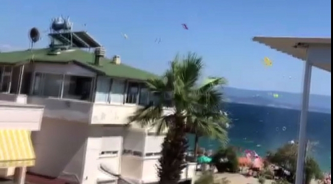 Edremit'te hortum 3 kişi yaralandı