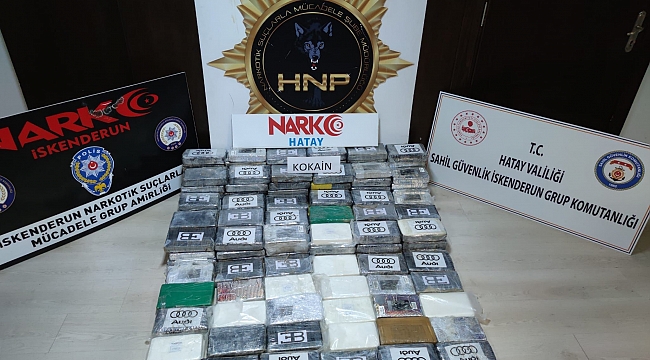 İskenderun Körfezi'nde bir gemide 176,6 kilogram kokain ele geçirildi