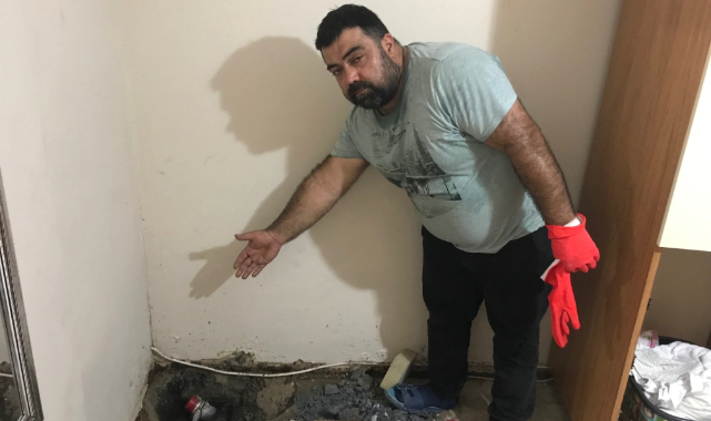Evini lağım suyu basan vatandaş İmamoğlu'na isyan etti