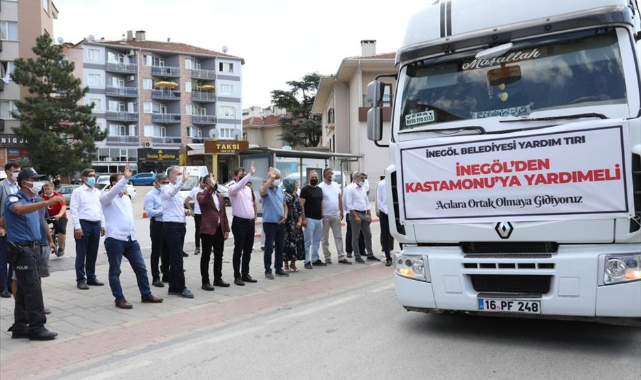 İnegöl'den Kastamonu'ya yardım eli