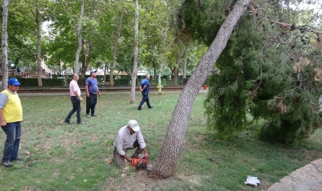Kozan'da sağanak ve dolu yağışı etkili oldu