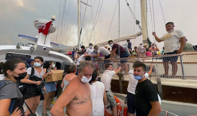 Muğla yangınlarında 38 bin 715 kişi tahliye edildi