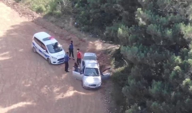 Ormana kaçak giren sürücüye ceza