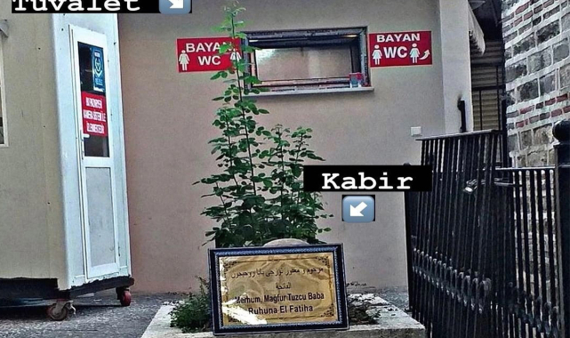 Türbedeki görüntü valiliği harekete geçirdi