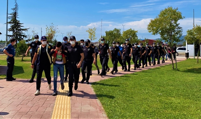 700 bin liralık vurguna 9 gözaltı