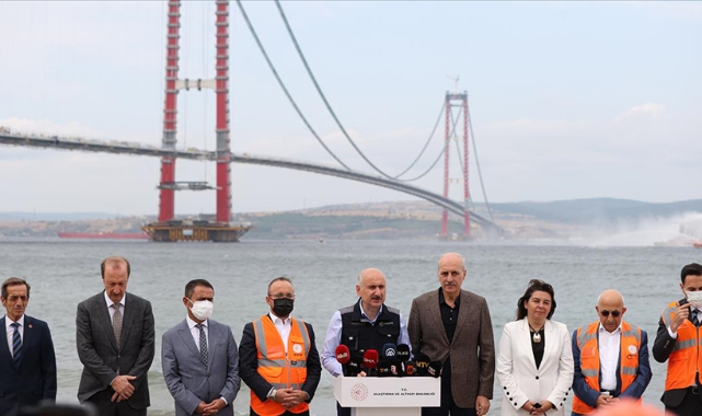 Bakan Karaismailoğlu: 1915 Çanakkale Köprüsü'nün büyük oranda tamamlandığını görüyoruz