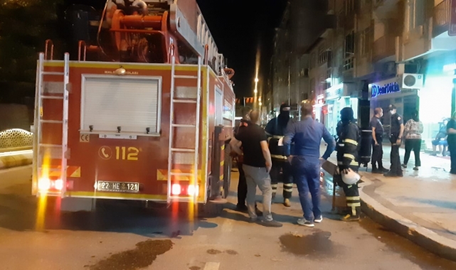 Edirne'de korkutan yangın