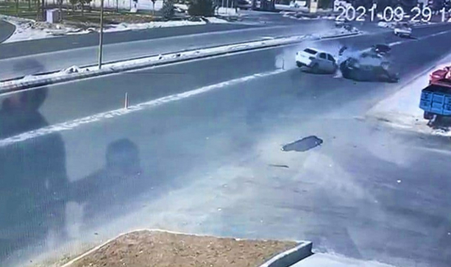 Şanlıurfa'da 6 kişinin yaralandığı kaza kamerada