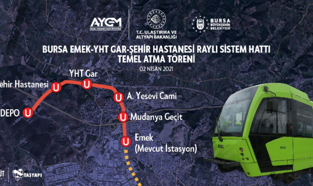 Bursa Şehir Hastanesi hattında çalışma başlıyor