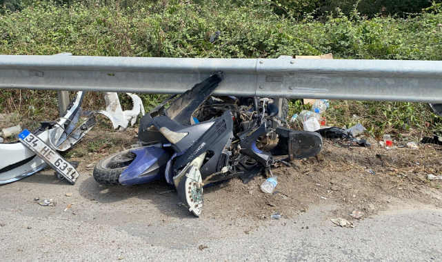Trafik kuralına uymayan motosiklet sürücüsü canından oldu