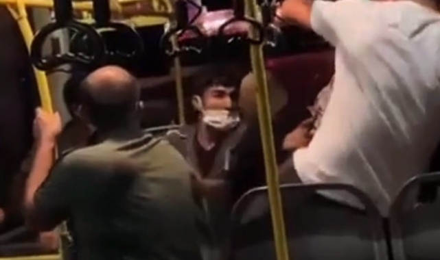 Yolcu otobüsünde tekme ve yumruklar havada uçuştu